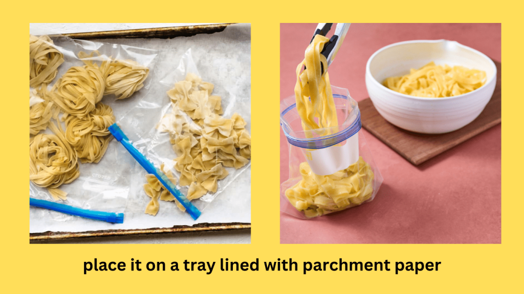 Thawing frozen fresh pasta